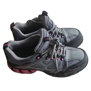 NAUTILUS Women's Steel-Toe EH Athletic Work Shoes Grey/Pink Sz 7.5 hiking shoes